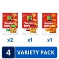 thumbnail image 3 of RITZ Toasted Chips Variety Pack, Cheddar, Sour Cream & Onion, & Original Crackers, Bulk Snacks, 4 Ct, 3 of 12