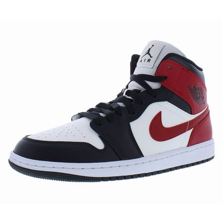 Women's Air Jordan 1 Mid Sail/Gym Red-Off Noir-White (BQ6472 160) - 10
