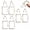 6pcs a, variant on Gold Picture Frame Ornaments, Glass Frame for Pressed Flowers, DIY Mini Brass Wall Hanging Photo Frame Double Glass Hanging Picture Artwork Display Frame with Chain Home Decor(6pcs b)