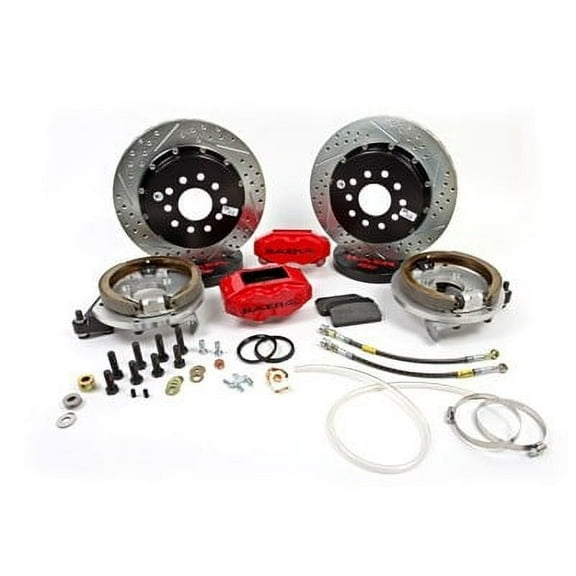 Baer Brakes 4302479S 13" SS4  Rear Brake Kit, Silver, SDZ