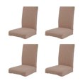 thumbnail image 1 of Decodeary 4piece Chairs With Stretchy Chair Covers Stylish And Functional Beautifying khaki, 1 of 6