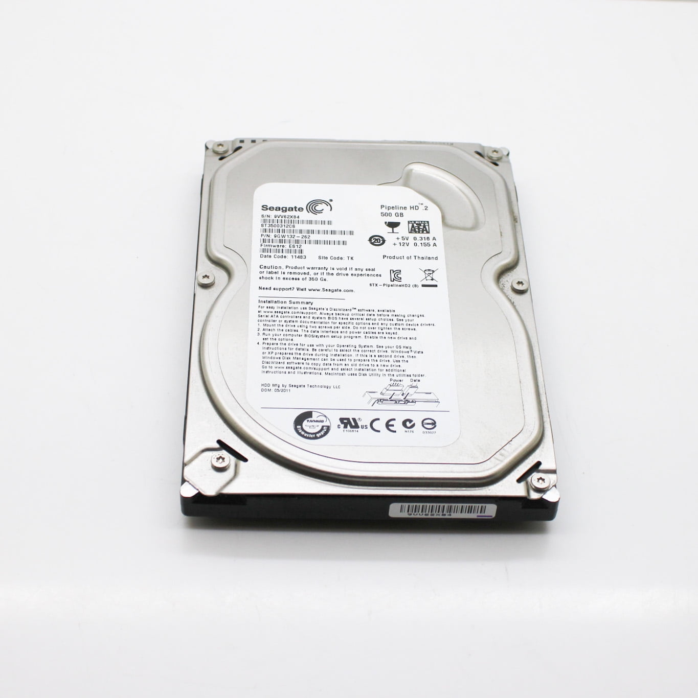 使用時間500h　Seagate Barracuda 8TB 内蔵型HDD(2) 使用時間500h Seagate Barracuda 8TB 内蔵型HDD(2) 使用時間500h