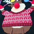 thumbnail image 4 of Suéter de punto con cordones Gibobby Manga Larga Cuello Redondo Jacquard Animados Navideños XL, 4 of 5