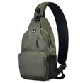 thumbnail image 1 of Mochila bandolto con bandolta para hombre y mujer, color verde militar, 1 of 6