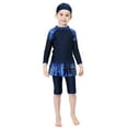 thumbnail image 2 of KYAIGUO 2-14T Girls Long Sleeve Rash Guard Swimsuits with Hat Three-Piece UPF50+ Sun Protection Bathing Suits Quick Dry Beach Swimwear for Kids Toddler Baby, 2 of 11