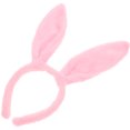 thumbnail image 3 of EeaseMX Diademas con orejas de conejo de peluche (rosa), 3 of 7