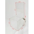 thumbnail image 2 of FixtureDisplays® Small Acrylic Plexiglass Clear Donation Box Tip Offering Charity Fundraising Box 11040-NEW, 2 of 5