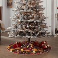 thumbnail image 4 of Balery Warm Plants and Mushrooms Printed Christmas Tree Skirt , Merry Christmas Party Christmas Tree Decoration,Adjustable Tree Skirt-36", 4 of 6