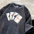 thumbnail image 2 of Camisetas para hombre, camisetas gráficas de rock, camisetas para hombre, ropa estética negra de anime, tops lavados, hip hop, 5xl, Harajuku, novedad en ropa de calle, xl, 2 of 5
