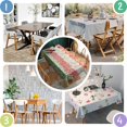 thumbnail image 5 of Rectangle Boho Style Waterproof Tablecloth 60×120 Inch, Bohemian Colorful Floral Reusable Indoor/Outdoor Durable Table Cover for Party Kitchen Dinner Room Decor, 5 of 6