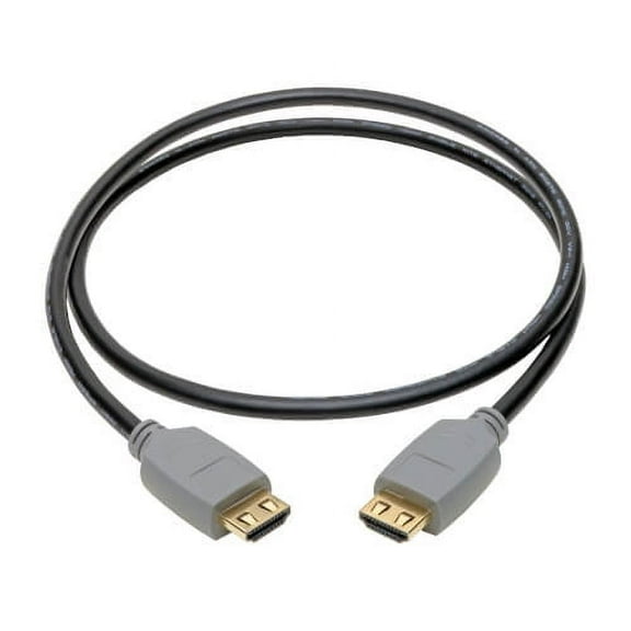 Tripp Lite P568-01M-2A High-Speed HDMI 2.0a Cable with Gripping Connectors - 4K, 60 Hz, 4:4:4, M/M, Black, 1 m