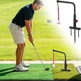 thumbnail image 1 of Adjustable Swing Trainer - Alignment Tool, Training Aid, Height Adjustment, Metal Swing Trainer, Improve Swing Power, 1 of 8