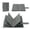 Gray, variant on Felt Pin Badge Storage Book with Transparent Cover and Metal Binder for Organizing Enamel Pins Badges and Small Accessories