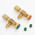 thumbnail image 1 of Liquid Safety Valve, Refrigerant Valve 2 Pieces Brass Refrigeration Accessories Liquid Charging Valve, 1 of 5