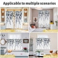 thumbnail image 5 of Blue Grey Eucalyptus Kitchen Curtains Window Panels, Watercolor Spring Weeping Botanical Insulated Window Treatment Curtain, Grommet Curtains for Bedroom/Living Room/Bathroom, 2 Piece 52"Wx72"L, 5 of 8
