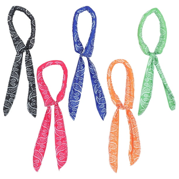 1 Set 5Pcs Summer Cooling Neck Wraps Practical Cooling Scarves