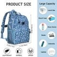 thumbnail image 6 of Great White Shark Nautical Students Backpack With Underwater Marine Life Ocean Tropical Sea Abstract Funny Pattern, 6 of 6