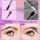 thumbnail image 4 of Cepillo para cejas, cepillo para pestañas, cepillo para sombra de ojos, juego de brochas para cejas, 12 piezas, peine para cejas, juego de brochas de maquillaje, cepillo para delin, 4 of 5