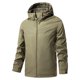 thumbnail image 1 of Ceisia Relaxed Fit Men's Fleece-Lined Hooded Windproof Waterproof Jacket Gift, 1 of 6