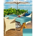 thumbnail image 4 of Outdoor Tablecloth with Umbrella Hole and Zipper Teal Ombre Rectangle Outdoor Tablecloths 60x102 Waterproof Table Cloths Turquoise Patio Table Cover for Outdoor Tables Picnic Garden, 4 of 5