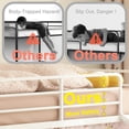 thumbnail image 6 of Aukfa Twin over Twin Metal Bunk Bed with Guardrails and Reversible Ladder for Kids, Black, 6 of 8