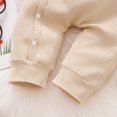 thumbnail image 4 of Sngxgn Solid Short Sleeve Baby Girl Bodysuits Cotton Cartoon Baby Clothes Soft Outfits(Beige,60), 4 of 9