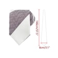 thumbnail image 2 of Corbatas formales de textura a rayas para hombres INSPIRE CHIC, color contrastante, vino rojo y blanco, 2 of 4