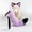 Purple Black, variant on 2Pack Anime Cat Fox Wolf Ears Headband Furry Plush Tail Set, Halloween Animal Party Costumes Fursuit Therian Ear Tail Accessories