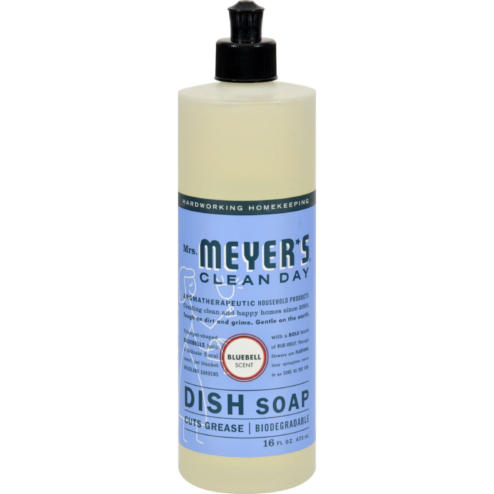 Mrs Meyers Clean Day Liquid Dish Soap Bluebell Case Of 6 16