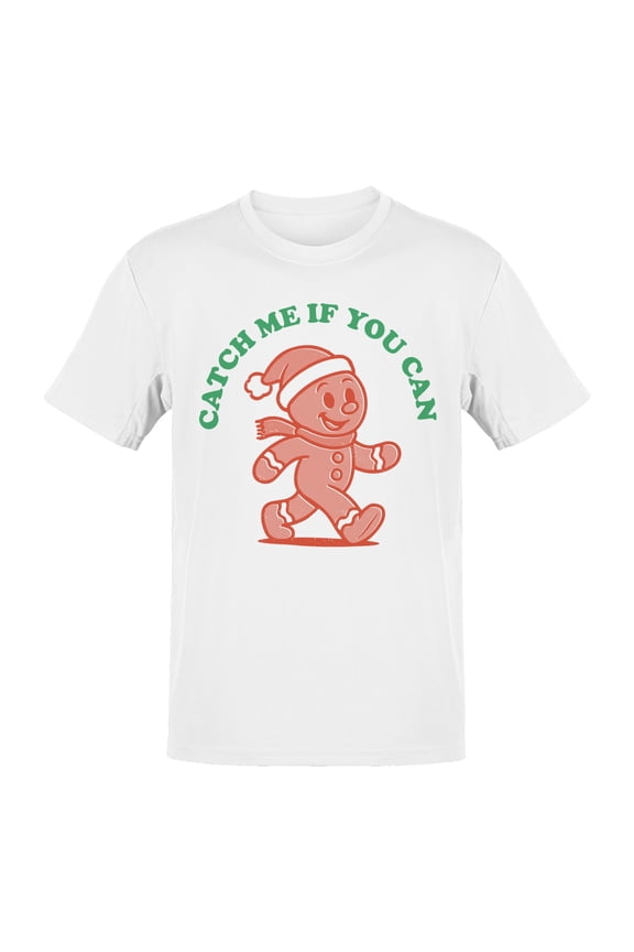 Gingerbread "Catch Me" Holiday Fun Men's T-shirt