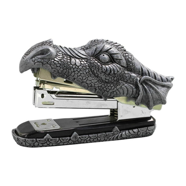 Grapadora de cabeza de dragón Sunnimix Accesorio de escritorio Figura funcional decorativa