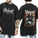 thumbnail image 4 of Camiseta de algodón puro para hombre, camisa de manga corta con estampado gráfico, estilo hip hop, Y2k, 4 of 4