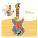 thumbnail image 2 of Guitarra Eléctrica Con Piano, Juguete Didáctico, Para Niños, Multicolor, 2 of 5