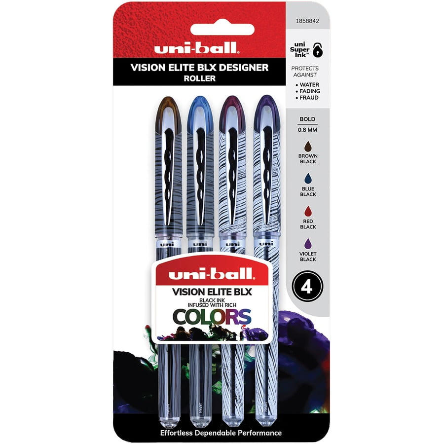 uni-ball Vision Elite BLX Infusion Rollerball Pens Micro Point 0.5mm 