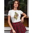 thumbnail image 2 of Sketch Ethnic Style Black Woman T-Shirt Women -Image by Shutterstock, Female x-Large, 2 of 4
