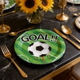 thumbnail image 4 of Party Supplies Football Themed Decorations Kit Includes Paper Plates Cups Napkins Tablecloth For Sports Birthday Celebration Team Events Tableware Set, 4 of 6