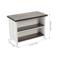 thumbnail image 4 of HLONKDecor Table Top Bookshelf Mini House Furniture Computer Desk Small, 4 of 6