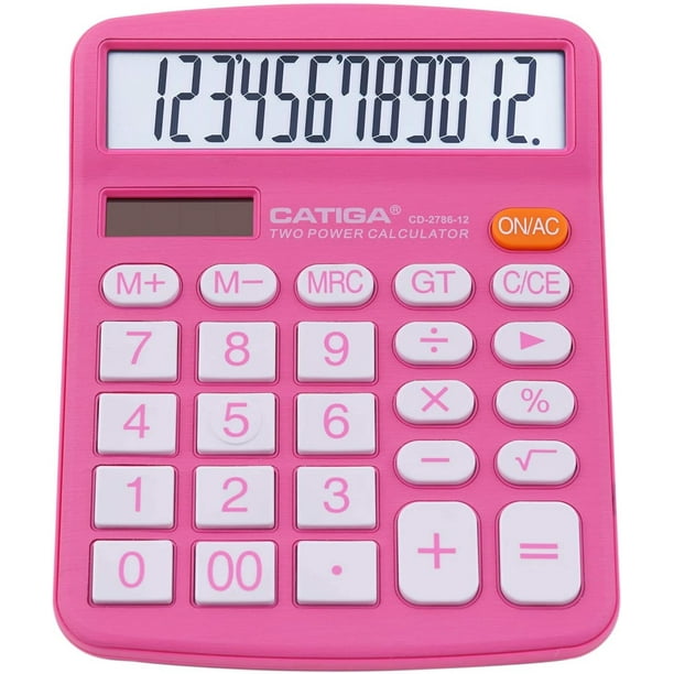 Calculadora de escritorio de 12 digitos con gran pantalla LC CATIGA CATIGA