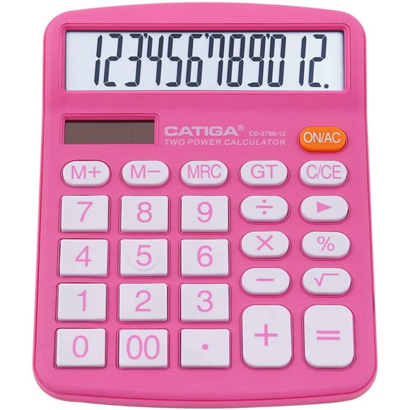 Calculadora de escritorio de 12 digitos con gran pantalla LC CATIGA CATIGA