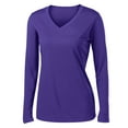 thumbnail image 6 of Yellow Rooster Women's Long Sleeve PosiCharge Competitor V-Neck Tee Purple M, 6 of 7