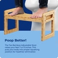 thumbnail image 5 of Squatty Potty Tao Bamboo Adjustable Toilet Stool Step, Adjustable 7" & 9", 5 of 9