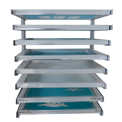 Frame Holder Cart Storage Wall Fixed 8 Layers Screen Printing Shop Rack 