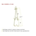 thumbnail image 2 of Mytee Products 5/16"x3' Leg Grade 70 V-Chain Bridle Tow w/ 15" Large Shank J Hook, T-J Hook & Grab Hooks for Towing - 4700 LBS WLL Tow Truck Chain Accessories for Flatbed Trailer Wrecker Recovery, 2 of 12