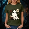 thumbnail image 5 of mgoYE Halloween Tshirts Women Plus Ghost Reading Book T-Shirt Casual Fall Teacher Tee Tops(AG,XL), 5 of 7