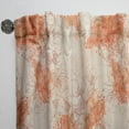thumbnail image 3 of DESIGN ART Designart 'Handdrawn Asian Flowers with Orange Watercolor' Floral Curtain Single Panel 52 in. wide x 63 in. high - 1 Panel 63 Inches, 3 of 5