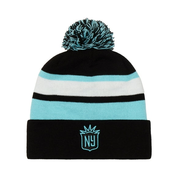 Black NJ/NY Gotham FC Cuffed Knit Hat with Pom