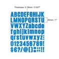 thumbnail image 2 of Uxcell 25mm Height Self Adhesive Waterproof Vinyl Letter Number Sticker Set 6 Sheet Light Blue, 2 of 6