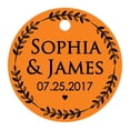 thumbnail image 1 of 100 Pcs Étiquettes Rondes Personnalisées Hang Tags Cadeau de Faveur de Mariage Papier Tags, 1 of 1