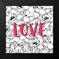 thumbnail image 2 of Aesthete 12x12 Black Modern Framed Museum Art Print Titled - Love Magnolias, 2 of 5