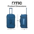 thumbnail image 5 of RTIC Road Trip Rolling Duffle Bag, Large, Water Resistant and Wheeled, Navy & Denim, 5 of 9